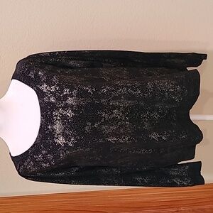 Rock & Republic 100% Cotton  Glittter Top Size XL